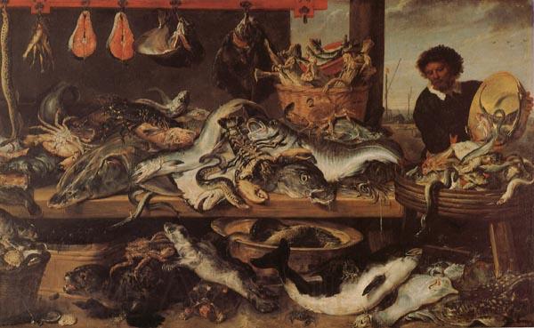 Frans Snyders Fish Stall France oil painting art